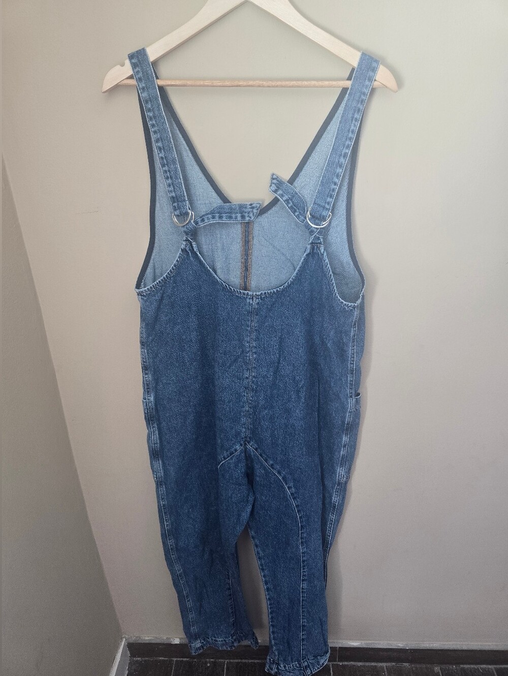 Free People High Roller Denim Jumpsuit - Picture 8 of 10